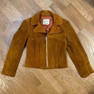 Vintage Jonathan Legault Brown Suede Jacket 70s / Small / Western
